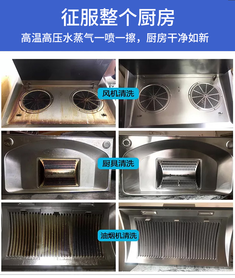 小型高压蒸汽清洗机小型蓄水高压高温蒸汽清洁机家用多功能厨房消毒油