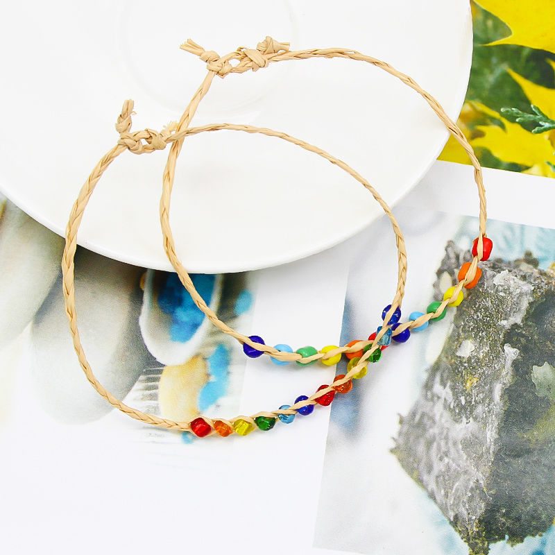 fazu法族 新款手工草绳编织串珠饰品手链简约文艺学生装饰首饰 sl028