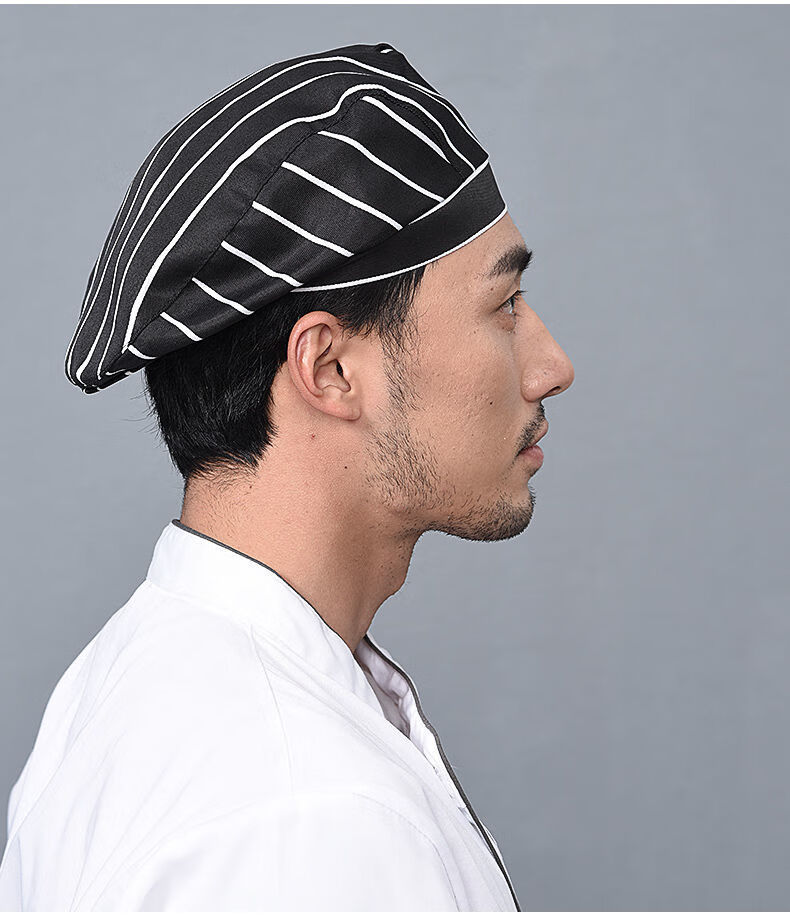 侣扁厨师帽贝雷帽男女服务员前进帽鸭舌帽酒店饭店厨房帽子工作帽批发