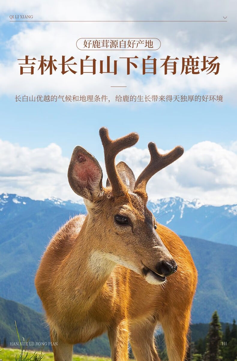 鹿茸干片粉20g正宗非500g鹿茸片角非整只长白山泡酒料鹿茸干片20g