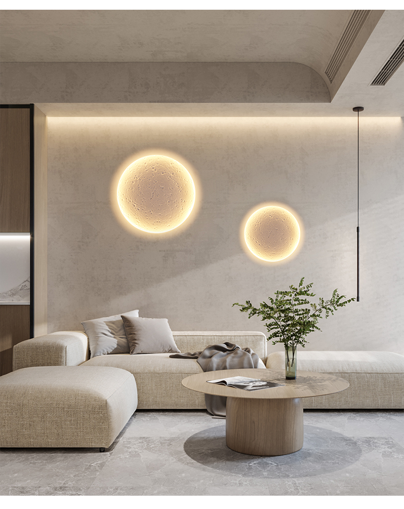 普洛缇月球陨石坑吸顶灯暗装嵌入式led个性创意天花筒灯客厅无主灯