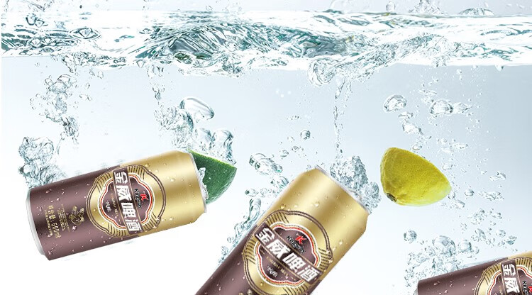 新鲜日期【整箱24瓶装】华润雪花金威9度500ml*24听啤酒整箱 9瓶