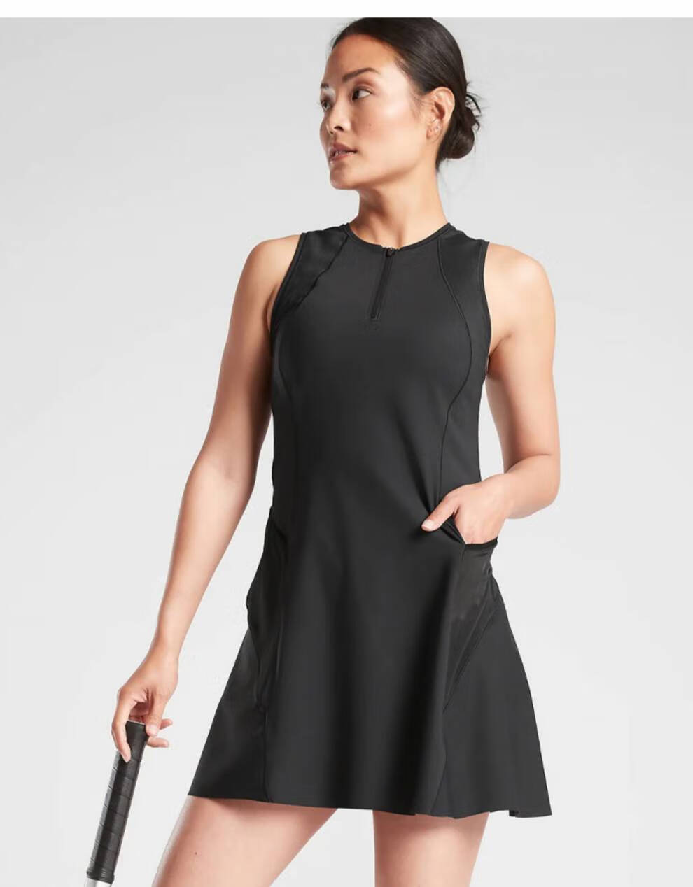 网球裙连衣裙寻路人女运动连衣裙网球裙羽毛球裙跑步网球服运动裙无袖