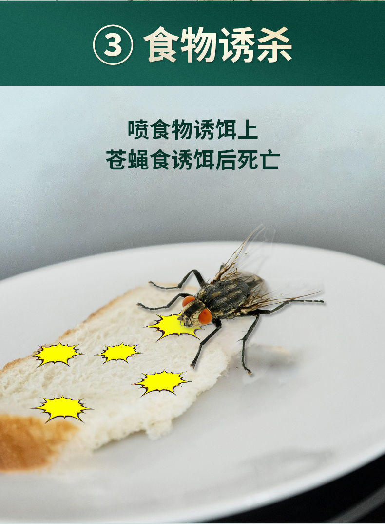 苍蝇药灭蝇药家用除苍蝇神器饭店餐厅养殖场除杀苍蝇药喷雾杀虫剂 1瓶