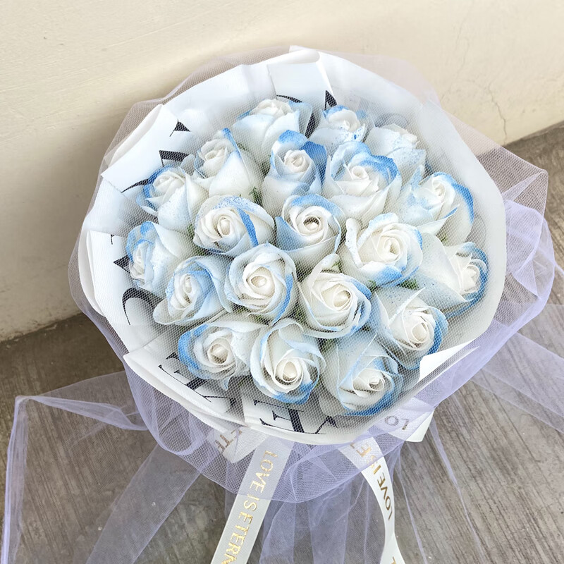 密西根碎冰蓝33朵 彩灯 精美贺卡【图片 价格 品牌 报价】-京东