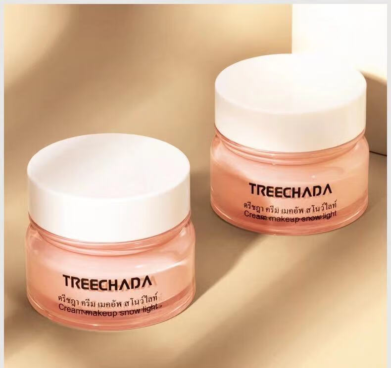 泰国treechada素颜霜懒人霜隔离霜遮瑕提亮裸妆保湿面霜素颜霜50g瓶