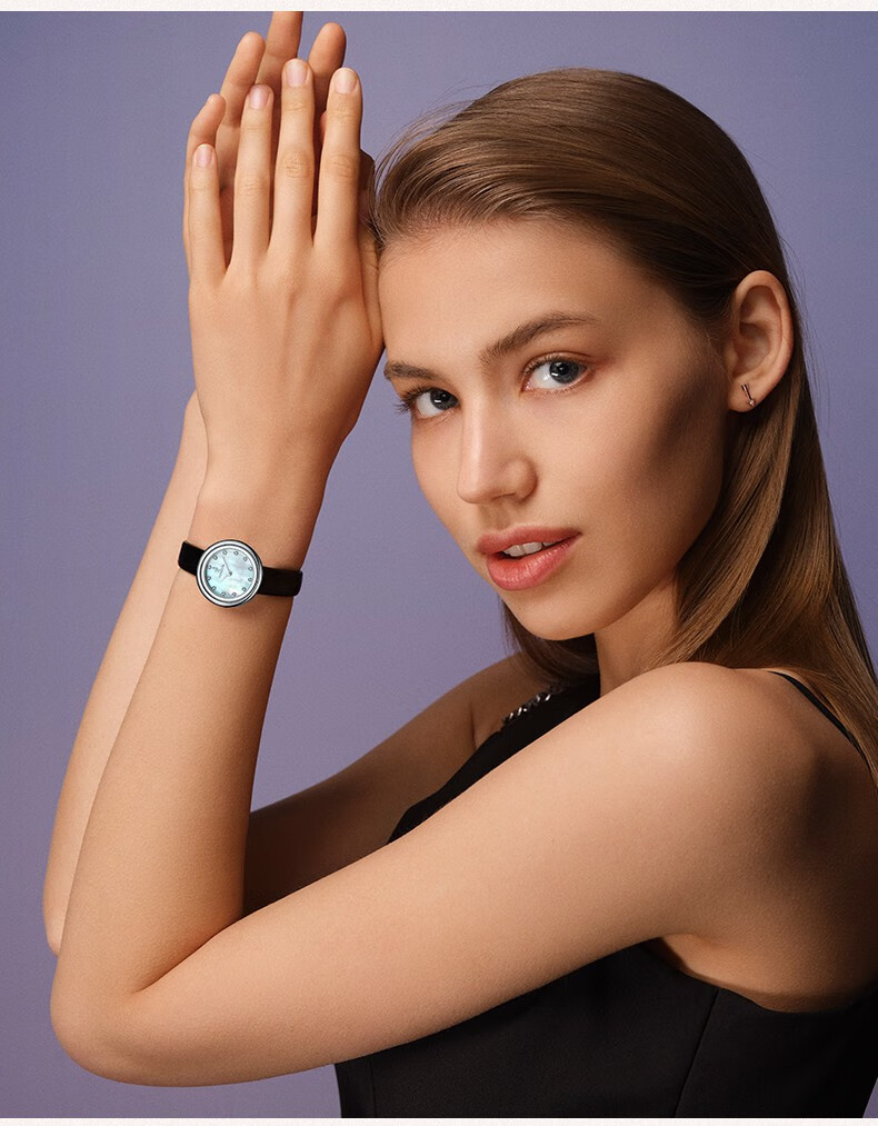 rorolove 同心圆系列 手表女 12颗天然钻石双环表圈