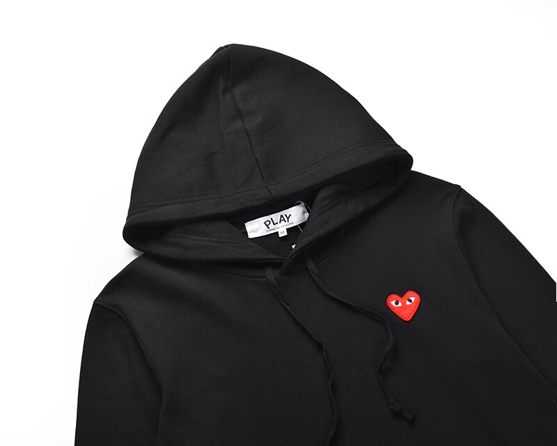 comme des garcons 川久保玲play毛圈男女款卫衣刺绣cdg爱心经典套头
