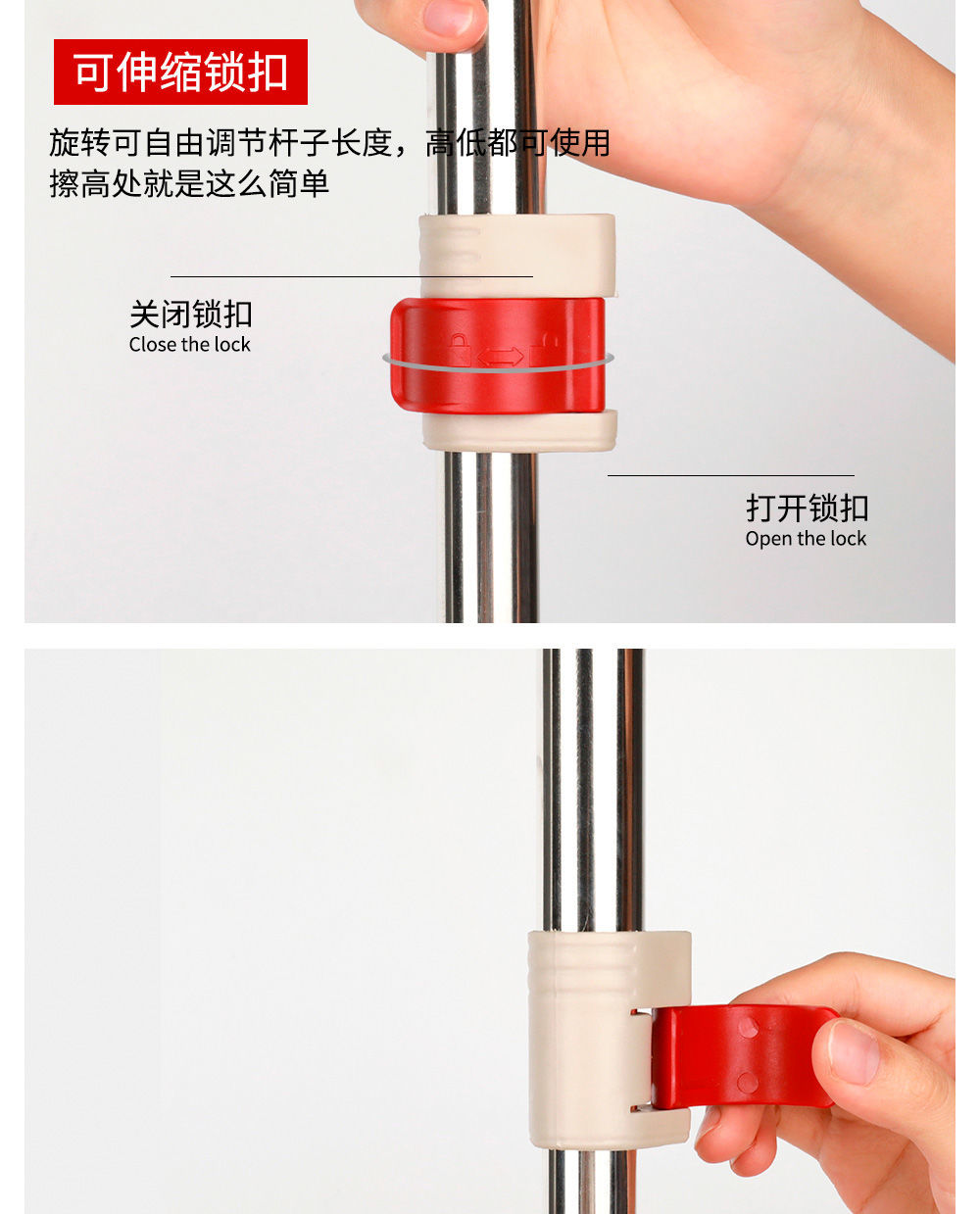 仓梵除尘拖地拖把伸缩杆洗车拖把天花板擦墙向日葵毛掸子静电升级新款