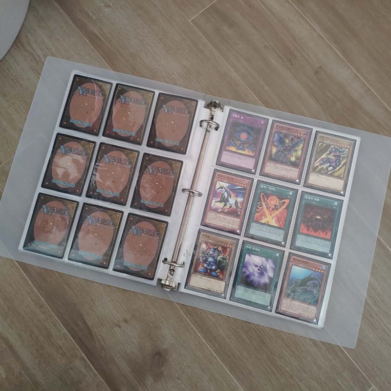 9格活页大容量集卡册游戏卡片收集动漫桌游游戏专辑小卡本黑色磨砂