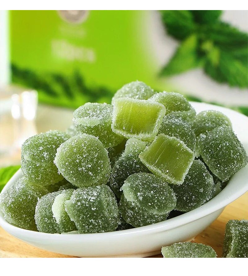 马来西亚碧富牌himalaya清凉润喉糖 薄荷qq软糖 2袋劲凉薄荷软糖25g*2