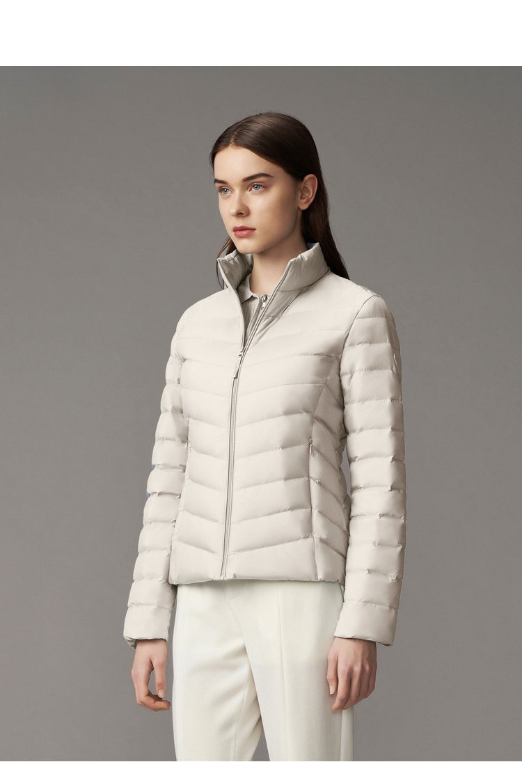 波司登春秋新款短款轻薄羽绒服女立领休闲百搭修身时尚轻便90绒短款