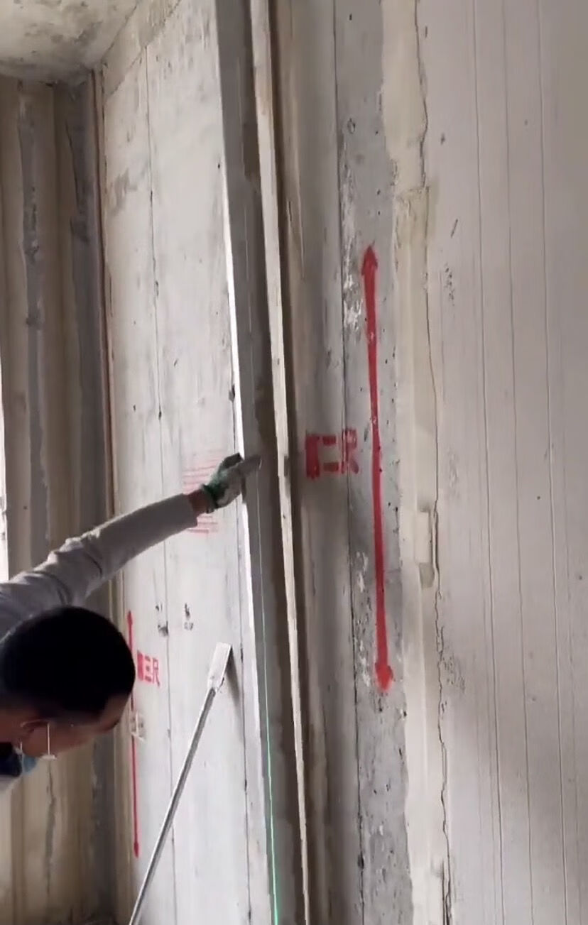 冲筋神器灰饼杆铝合金材质充筋打点工具工地工程可伸缩可折叠装修u型