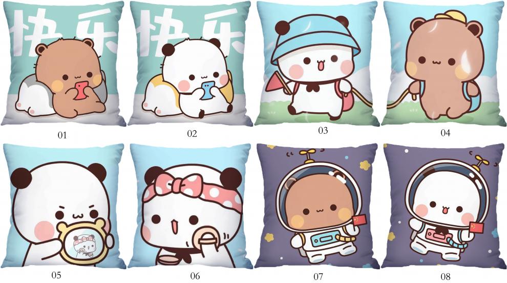 一二布布抱枕情侣定制靠垫二次元周边男女生日礼物沙发卧室靠枕头结盟