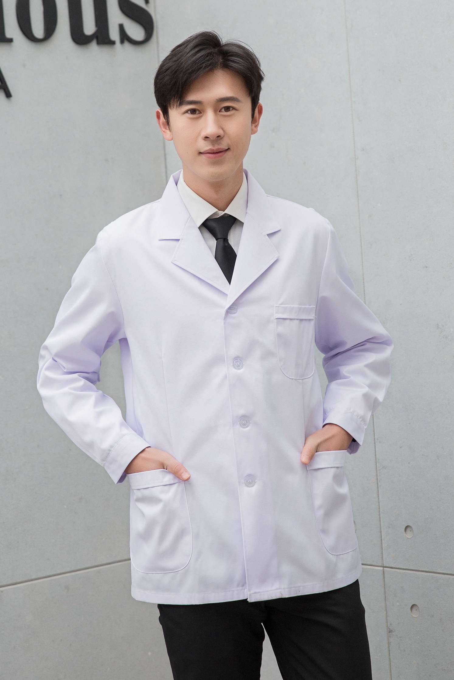 白大褂短款医师服长袖短袖口腔牙科医护服店工作服护士服夏装上衣长袖