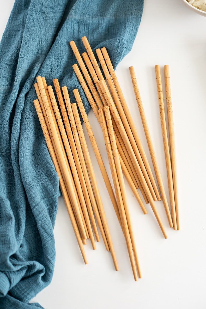 竹筷子550双中式餐具防滑耐高温不发霉不变形天然筷竹节筷子24cm5双