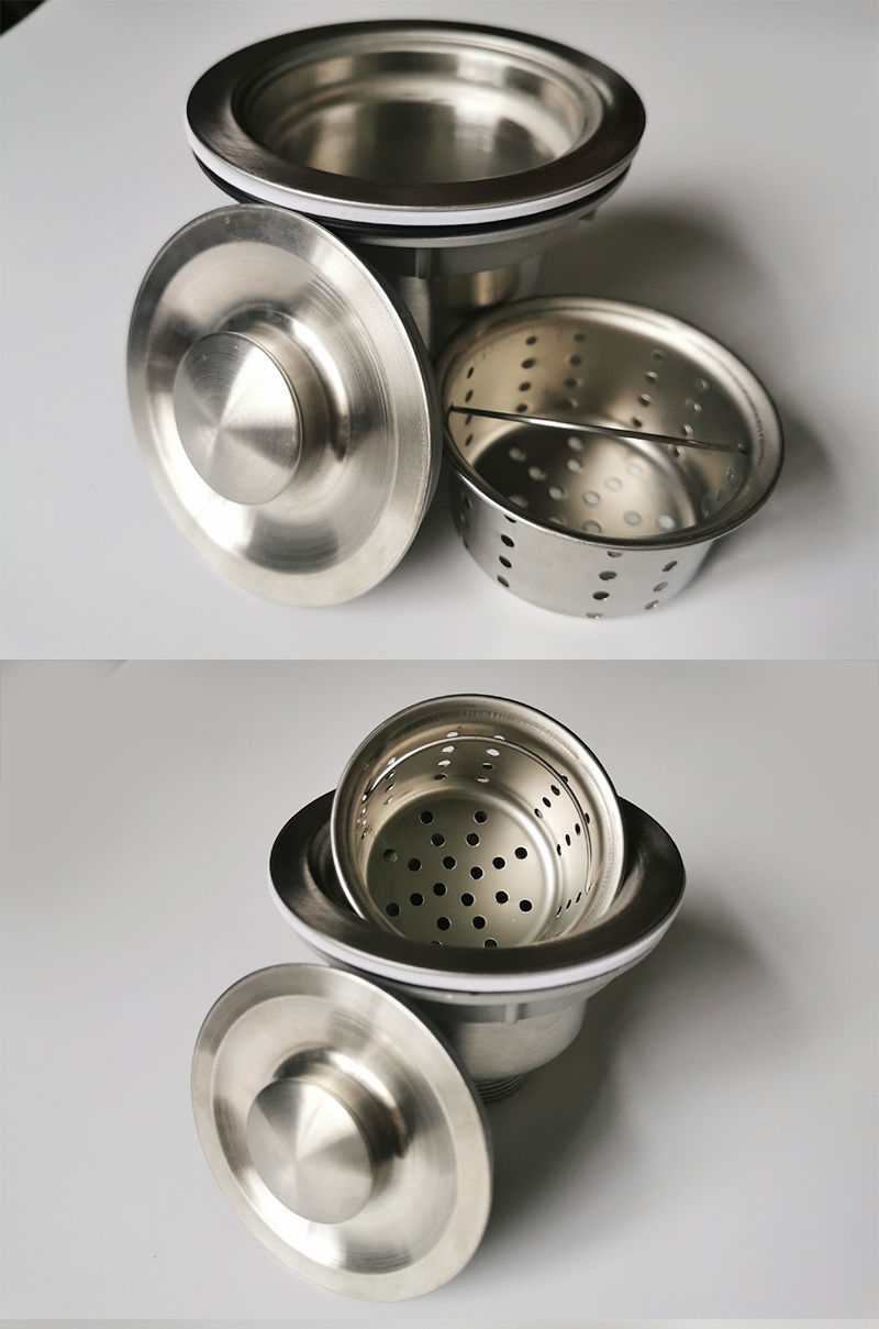 厨房菜盆配件单槽加厚下水管排水管软管洗菜盆水槽拖把池下水 45单头