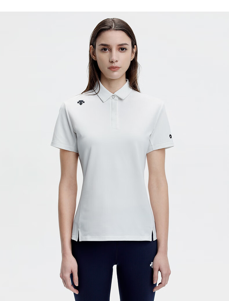 descente迪桑特womensrunning系列女子短袖polo衫d1232rps07a藏青色