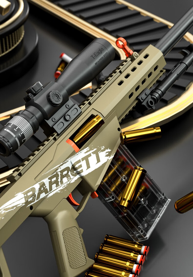 【官方精品】超大号巴雷特抛壳软弹枪玩具枪awm模型98k儿童男孩吃鸡