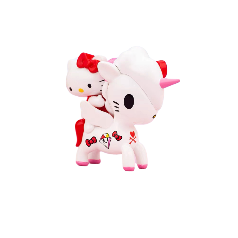 名创优品盲盒独角兽hellokitty朋友们盲盒小马宝莉玩具 酷企鹅(开小口