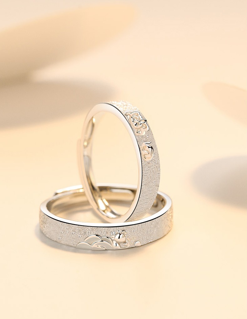 法卡曼facaman轻奢品牌情侣戒指一对男女戒子原创设计定制刻字时尚