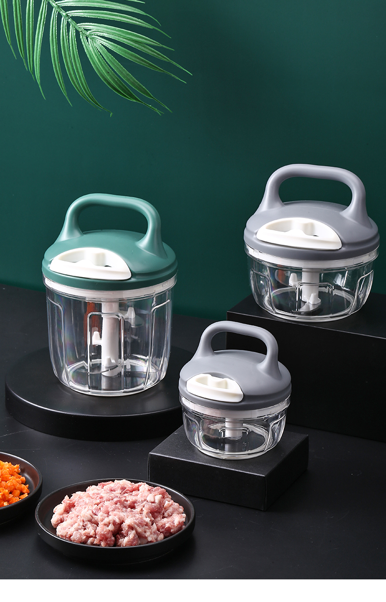 手拉搅碎器捣蒜器手动拉蒜泥神器家用大蒜搅碎机手拉式捣碎器压蒜蓉切