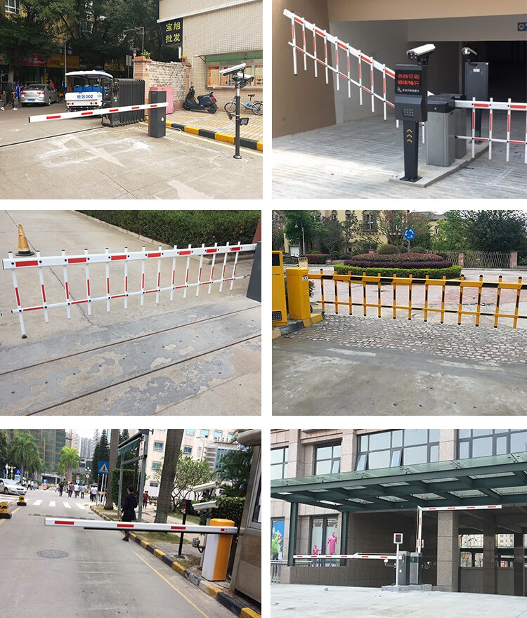 道闸杆八角杆停车场挡车杆小区拦车杆红白黄黑八角直杆捷顺椭圆杆猛仲