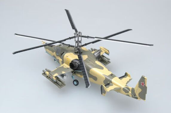 俄罗斯空军ka50黑鲨武装直升机成品军事塑料模型172