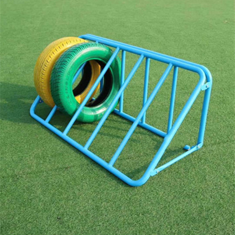 幼儿园不锈钢轮胎架多功能轮胎收纳架儿童彩色轮胎架子感统玩具宓蝶