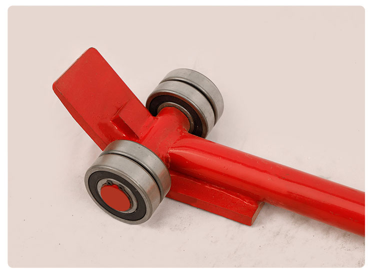 起重轮子轴承撬棒翘棍撬杠重型带轮子扁头滑轮3吨5吨设备搬运撬棍优质