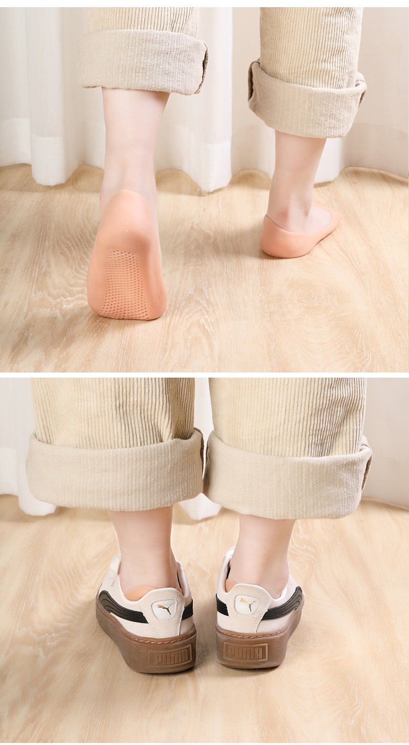 硅胶脚后跟保护套脚跟防裂保护套袜护脚护足套透气防护套男女足部足跟