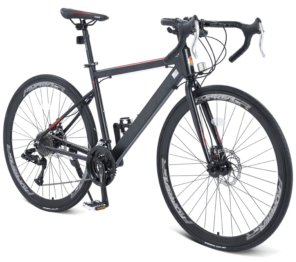 永久forever弯把公路车自行车铝合金30速700c成年男越野赛车禧玛诺