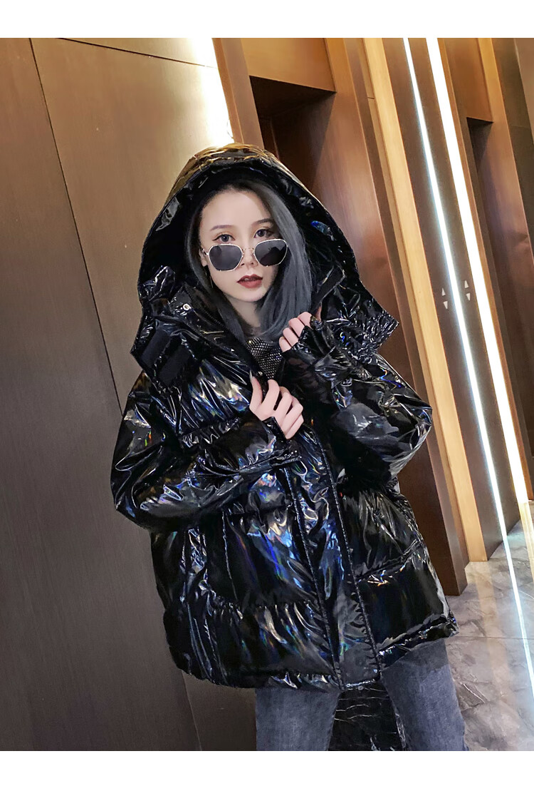 奴诗漫羽绒服布料亮幻彩pu反光镭射布变色龙双色渐变幻彩pu12号彩宝蓝