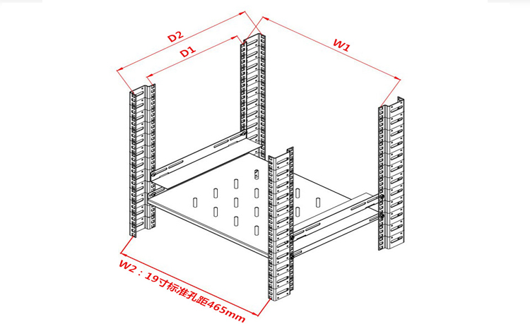 机柜l型支架机房服务器导轨托架机柜设备承重托盘直角铁电池托板白色