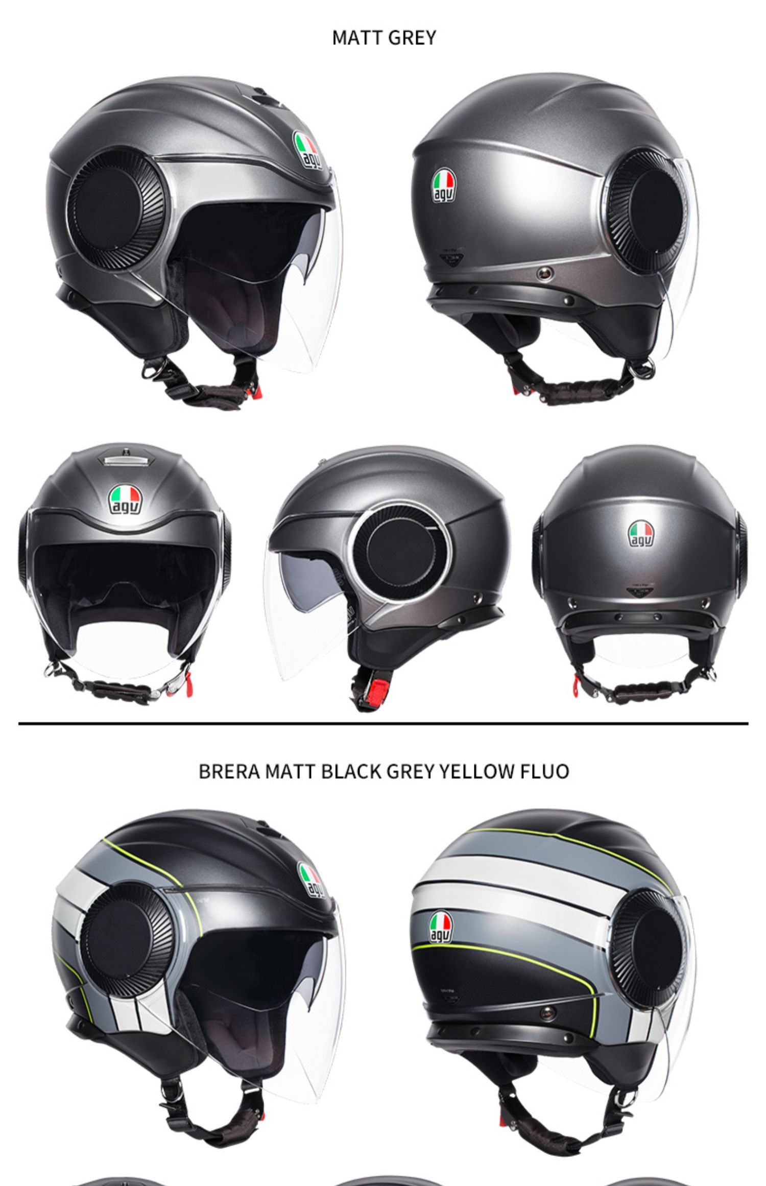 新品orbyt头盔摩托车机车四分之三半盔双镜片四季通用夏季sunsetwhite