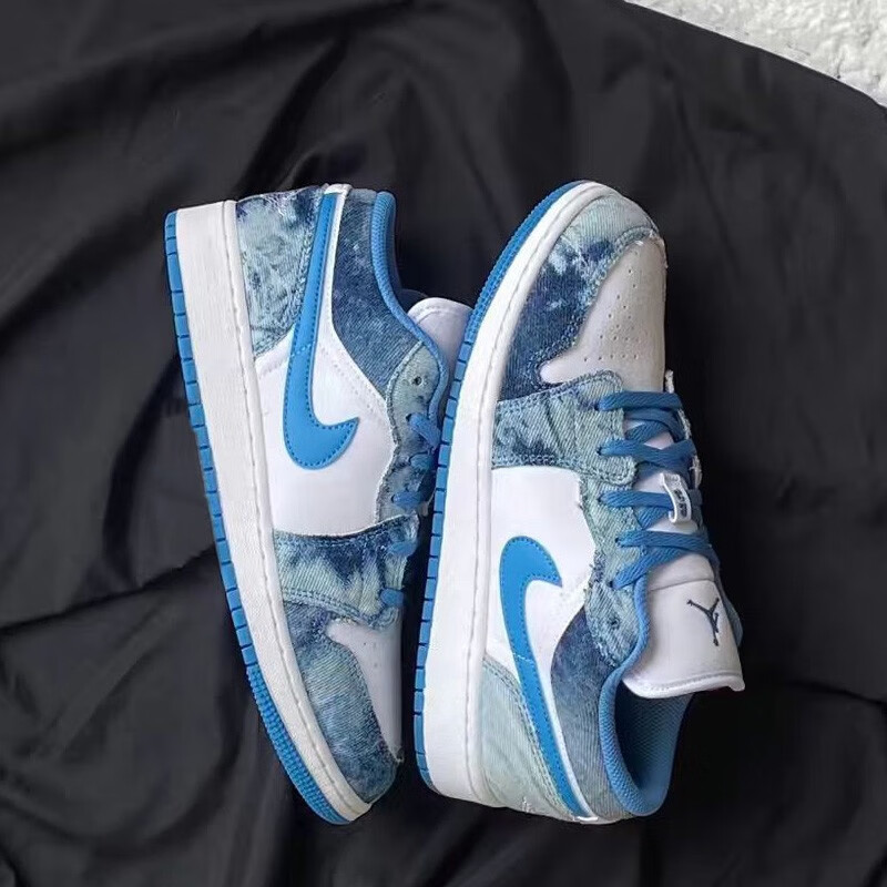 air jordan 1 low aj1低帮休闲鞋553560-10 av3918-408 深蓝37