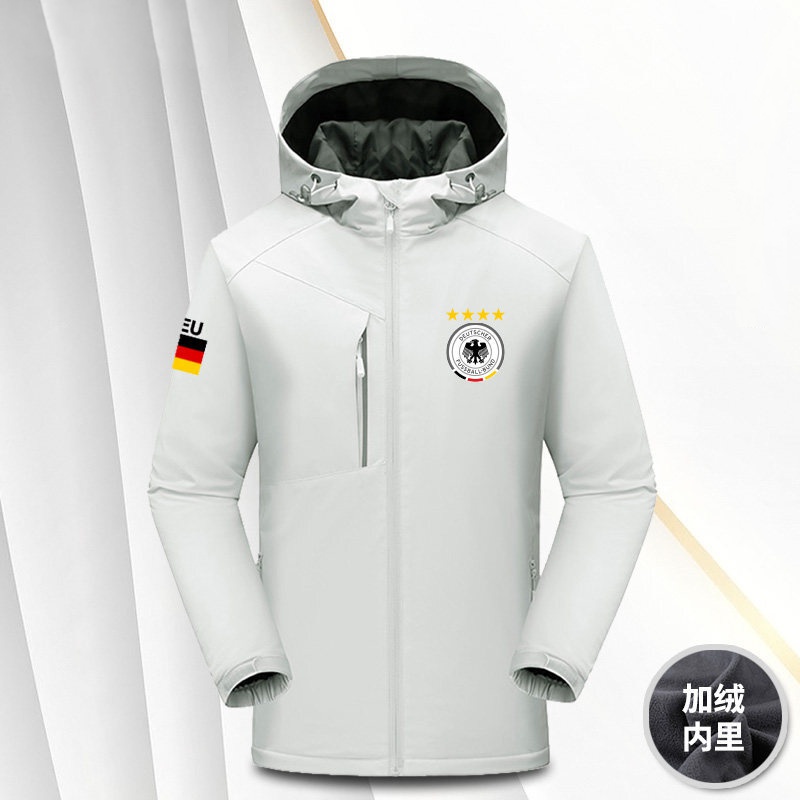 嘉蝶世界杯德国队足球夹克风衣germany国家队运动训练球衣服男女秋冬