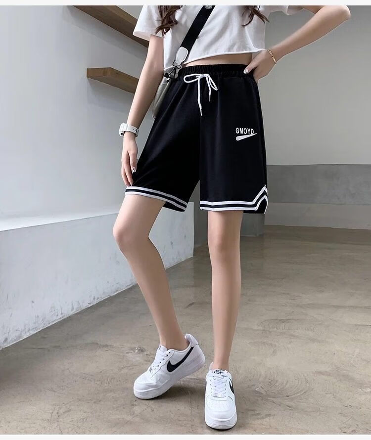 中学生中考体育短裤女生体考运动裤五分裤女 夏季短裤运动休闲学生