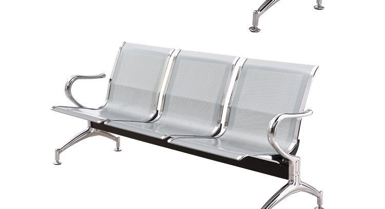 卡庭森katingsen304不锈钢机场椅排椅三人位公共候车椅银行等候椅医院