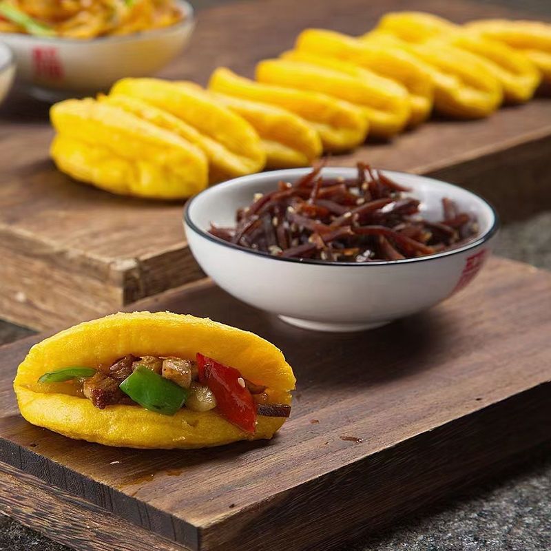 【顺丰速运】杂粮玉米黄煎粗粮点心冷冻食品面点馒头美食传统糕点酒店