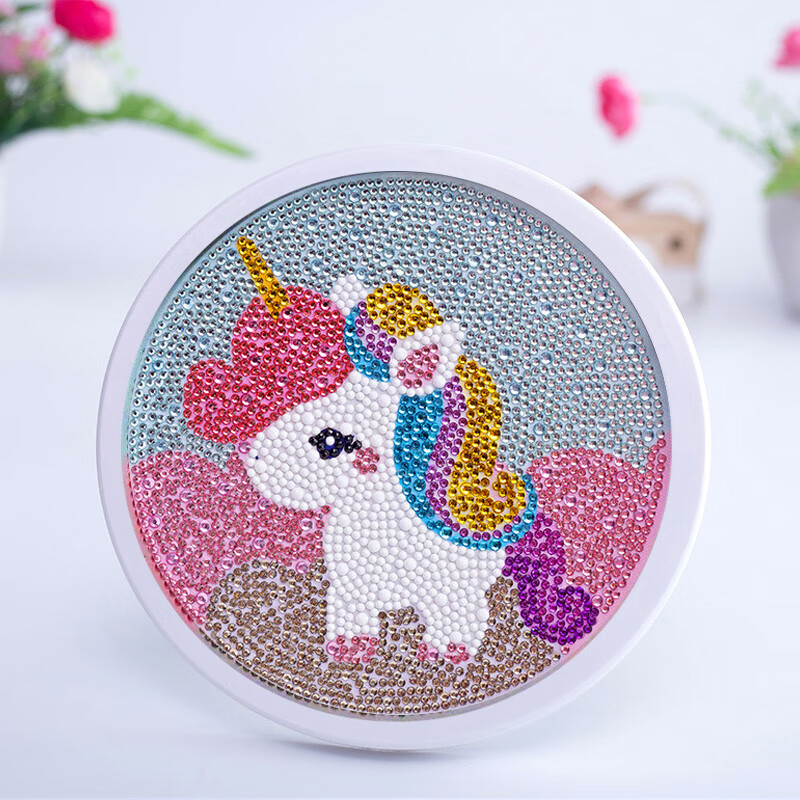 知南 砖石贴画新款带框5d钻石画儿童2022满钻钻石绣水晶贴钻十字绣点