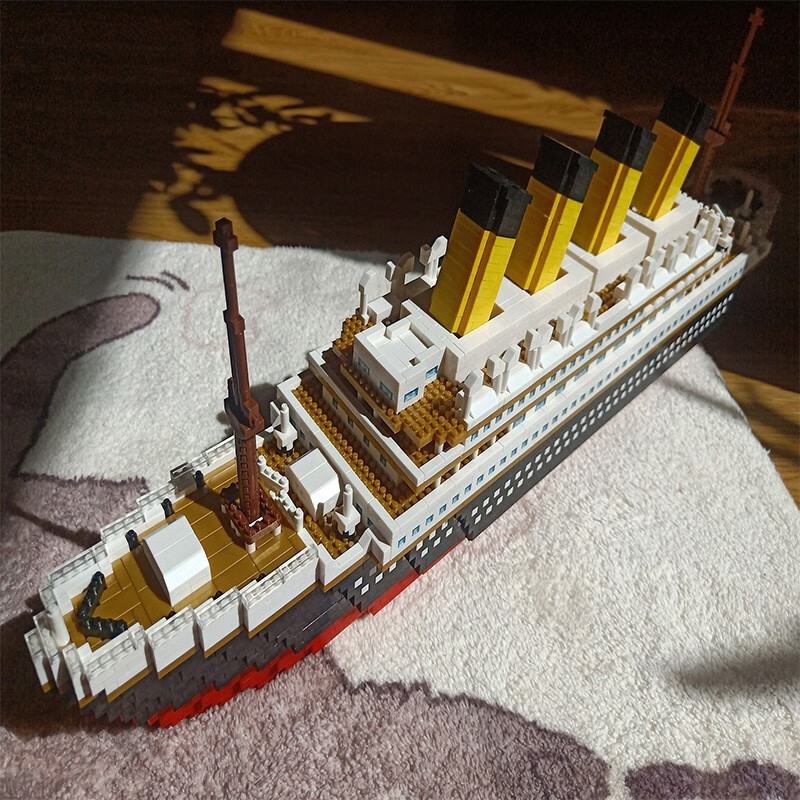 迪士尼六一儿童节礼物童积木拼装模型积木船大型拼插玩具男孩女孩生日