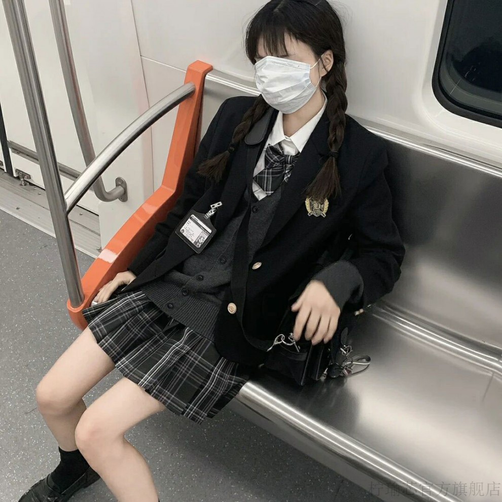春秋感设计西装外套女学生小众少女学院风jk秋季校供感西服制服女少女