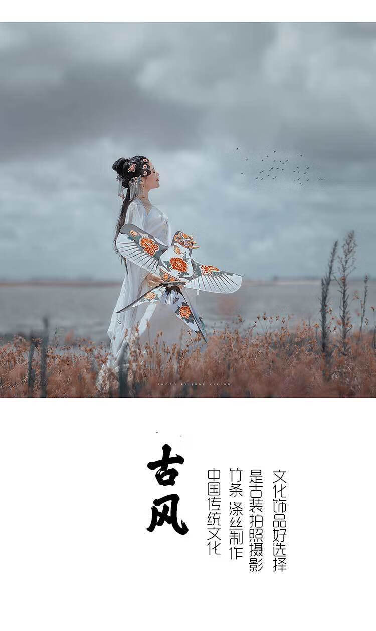 特价中国风潍坊风筝民间传统手工艺古风纸鸢北京沙燕礼盒微风易飞特产