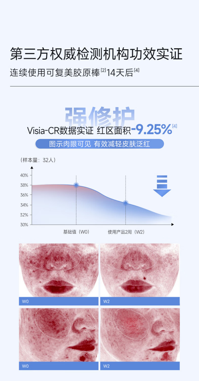 可复美胶原棒 Human-like重组胶原蛋白肌御修护次抛精华  高保湿 胶原棒9支