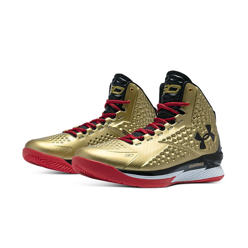 2022夏季新款curry战靴运动鞋缓震轻便金色运动鞋子实战高帮篮球鞋