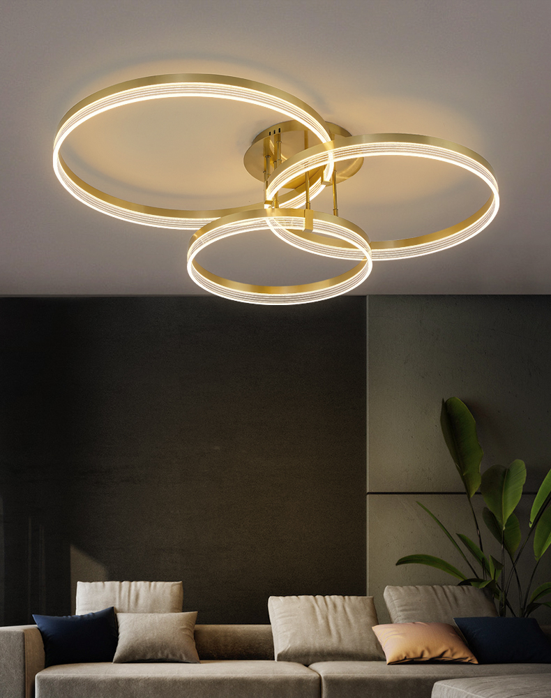 客厅大灯新款网红客厅灯现代简约轻奢大气北欧灯具主卧室吸顶灯2021年