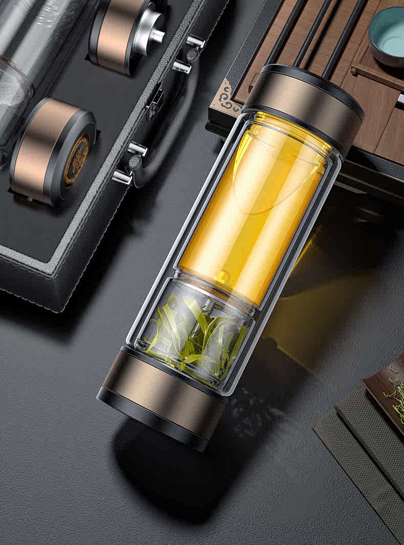 65轻奢高端60茶水分离泡茶杯水杯子男大容量高颜值便携商务高档