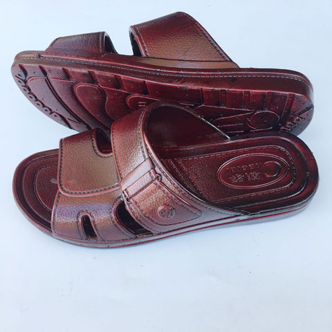 西竞新款爸爸拖鞋男夏塑料软底中老年家居家凉拖平底防滑老人鞋爷爷鞋