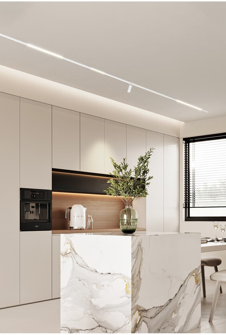 飞利浦(philips) 磁吸轨道灯明装免吊顶led导轨射灯家用5mm无主灯照明